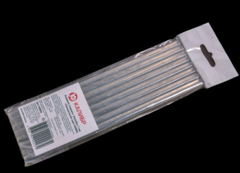 КАЛИБР 120805 Клеевой стержень Калибр 7мм Прозрачный (200мм, 8шт.)