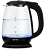 Чайник электрический Vitek VT-7074 1.7л 2200Вт прозрачный/черный