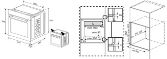 Встраиваемый электрический духовой шкаф Indesit IFE 3644 J BL черный/серебристый