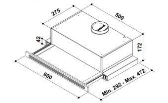 Встраиваемая вытяжка Korting KHP 6637 GNX