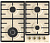 Встраиваемая газовая панель GORENJE GW642CLI  Газ, 60 × 13 × 52 см, слоновая кость