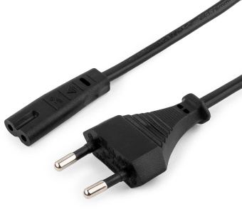 Кабель Cablexpert PC-184/2-1.8М Вилка IEC C7 (2-pin) 1.8м черный пакет