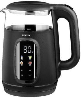 CENTEK CT-0052 Black (1,7л, стекло/пластик)