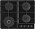 Газовая варочная поверхность Gorenje GTW641EB черный