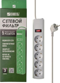 Сетевой фильтр Юнивольт 00-00000390 5 роз. 3м белый