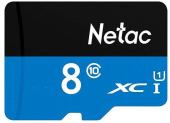 Флеш карта microSDHC 8Gb Class10 Netac NT02P500STN-008G-S P500