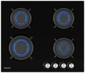 Встраиваемая газовая варочная панель Weissgauff HG 640 BG черный