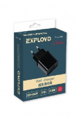 EXPLOYD EX-Z-446 Сетевое ЗУ 2.1А+1А 2хUSB Classic черный