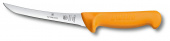 Нож кухонный Victorinox Swibo (5.8404.16) стальной обвалочный для мяса лезв.160мм прямая заточка желтый