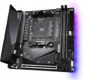 Материнская плата Gigabyte B550I AORUS PRO AX Soc-AM4 AMD B550 2xDDR4 mini-ITX AC`97 8ch(7.1) 2.5Gg RAID+HDMI+DP