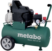 Компрессор поршневой Metabo Basic 250-24 W масляный 200л/мин 24л 1500Вт зеленый