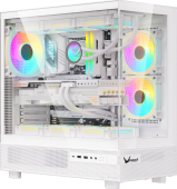 Корпус Formula Crystal Z8 COSMIC белый без БП ATX 3x120mm 5x140mm 1xUSB2.0 1xUSB3.0 1xUSB3.1 audio bott PSU