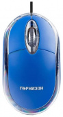 Мышь Гарнизон GM-100B USB, синий, 1000dpi, 2кн, чип Х