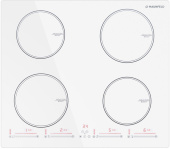 Индукционная варочная поверхность Maunfeld CVI594SWH белый