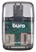 Устройство чтения карт памяти USB2.0 Buro BU-CR-110 черный