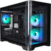 Корпус 1STPlayer UVIEW UV6 черный без БП MiniTower mATX (UV6-BK-2FC7R-1FC7)
