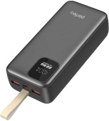 PERFEO (PF_E2086) - 30000 mAh/LED QC3.0/Type-C/2,черный