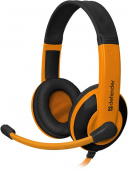Гарнитура Defender Warhead G-120 черный/оранжевый 64099