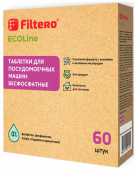 Таблетки для посудомоечной машины Filtero ECOline бесфосфатные 60 шт