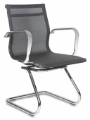 Кресло Бюрократ CH-993-Low-V черный M01 сетка низк.спин. полозья металл хром
