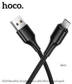 HOCO (6942007658881) X120m для micro USB , 1 м, Black