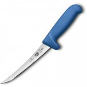 Нож кухонный Victorinox Fibrox (5.6612.15) стальной обвалочный лезв.150мм прямая заточка синий