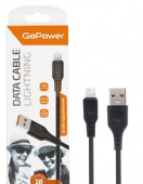 GOPOWER (00-00018568) Кабель GP01L USB (m)-Lightning (m) 1.0м 2.4A черный