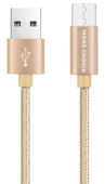 More choice K11m Дата-кабель USB 2.0A для micro USB- 1м Gold