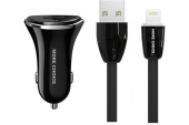 Автомобильное З/У More Choice AC22i 2.4A Apple Lightning черный