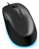 Мышь Microsoft Comfort 4500 серый/черный оптическая (1000dpi) USB (4but)