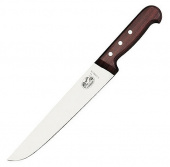 Нож кухонный Victorinox Rosewood (5.5200.26) стальной разделочный для мяса лезв.260мм прямая заточка коричневый