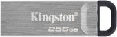 Флеш Диск Kingston 256Gb DataTraveler Kyson DTKN/256GB USB3.1 серебристый/черный