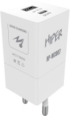 Сетевое зар./устр. Hiper HP-WC007 3A+2.22A PD+QC универсальное белый