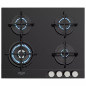Газовая варочная панель DeLonghi NSL 460 N RUS черное стекло