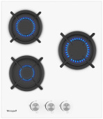 Встраиваемая газовая варочная панель Weissgauff HG 430 WGH белый
