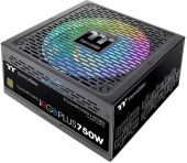 Блок питания 750W ATX Thermaltake Toughpower iRGB Plus 80+ gold (24+4+4pin) APFC 140mm fan color LED 9xSATA Cab Manag RTL [PS-TPI-0750F3FDGE-1]