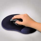 Коврик для мыши Hama Ergonomic синий 200x230x21мм
