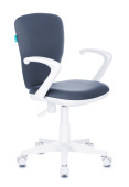 Кресло детское Бюрократ KD-W10AXSN серый 26-25 крестов. пластик пластик белый