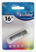 SMARTBUY 16GB V-CUT SILVER