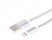 REXANT (18-4247) Дата-кабель USB - 8 Pin 1М серебро