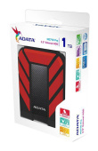 Жесткий диск A-Data USB 3.0 1Tb AHD710P-1TU31-CRD HD710Pro DashDrive Durable (5400rpm) 2.5" красный