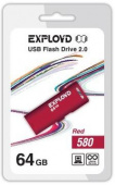 EXPLOYD 64GB-580-красный