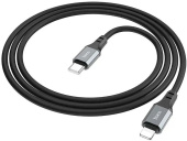 Кабель Hoco X86 iP Spear PD X86 IP USB Type-C (m)-Lightning (m) 1м черный