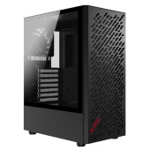 Корпус XPG VALOR AIR BLACK [VALORAIRMT-BKCWW] (Midi-Tower, черный, TG, 120mm fan*4)
