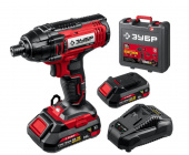 ЗУБР ГВЛ-255-22 18В, 2 АКБ (2Ач), в кейсе, винтоверт ударный.