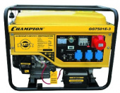 CHAMPION GG7501E (6/6,5кВт OHV420 16лс 25л 87кг 2,6л/ч 12V эл.старт колеса)