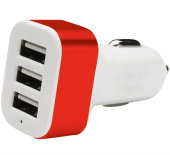 ENERGY ET-21A, 3 USB, 2,1A, цвет - красный 100291