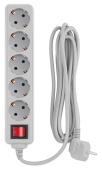 Сетевой фильтр PC Pet AP01006-3-G 5 роз. 3м серый