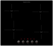 Встраиваемая электрическая варочная панель Zigmund & Shtain CI 45.6 B черный