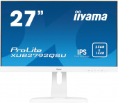 Монитор Iiyama 27" XUB2792QSU-W1 белый IPS LED 5ms 16:9 DVI HDMI M/M матовая HAS Pivot 350cd 178гр/178гр 2560x1440 DisplayPort Ultra HD 2K (1440p) USB 6.1кг
